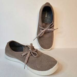 AllBirds Tree Skipper Size 8 Brown Mesh Sneaker Minimalist Knit Boat Shoe Women